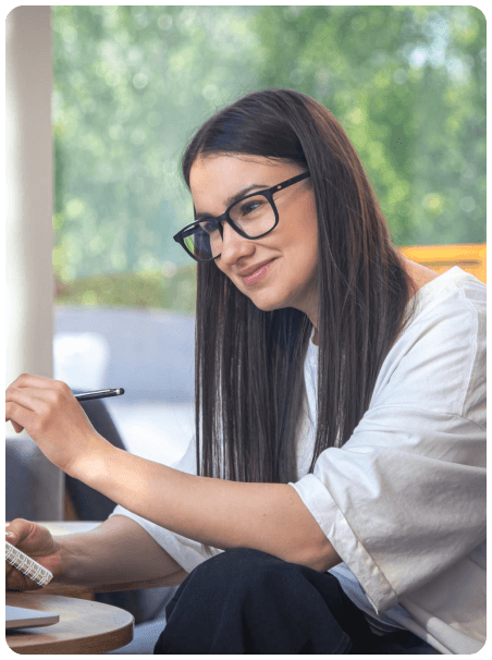 Tax professional working